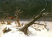 Caspar David Friedrich Winterlandschaft oil painting on canvas
